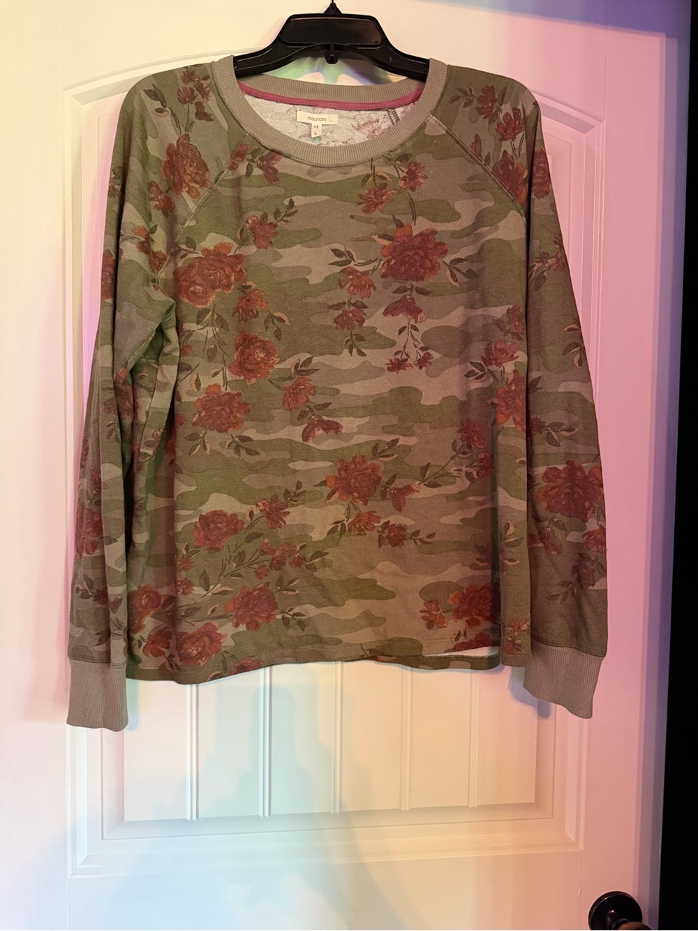 Maurices Multicolor Tie-Dye Sweatshirt - Pink, Teal & Taupe